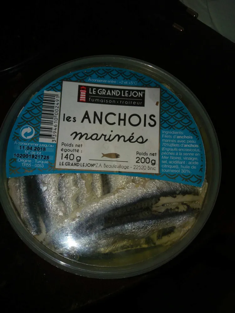 Les anchois marinés