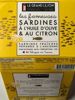 Sardines à l'huile d'olive & au citron