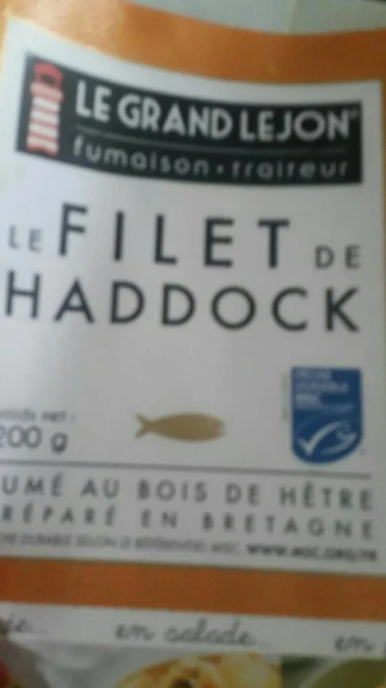 Le filet de haddock
