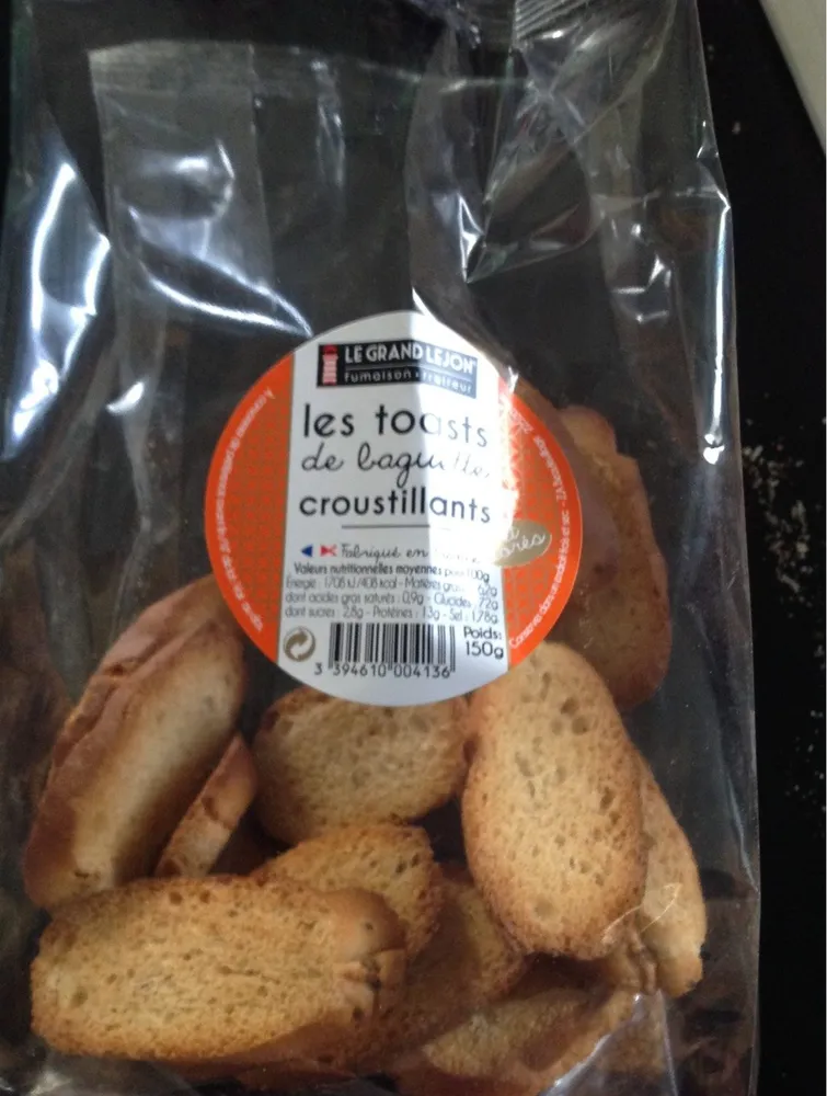Les toasts de baguette croustillants