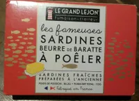 Sardines beurre de baratte à poêler