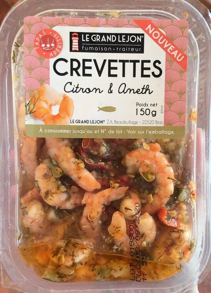 Crevettes Citron et Aneth