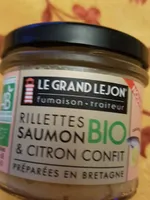 Rillettes saumon citron confit bio