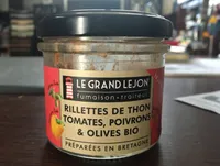 Rillettes de thon tomates poivrons et olives bio