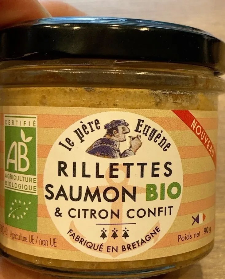 Rillettes saumon bio et citron confit
