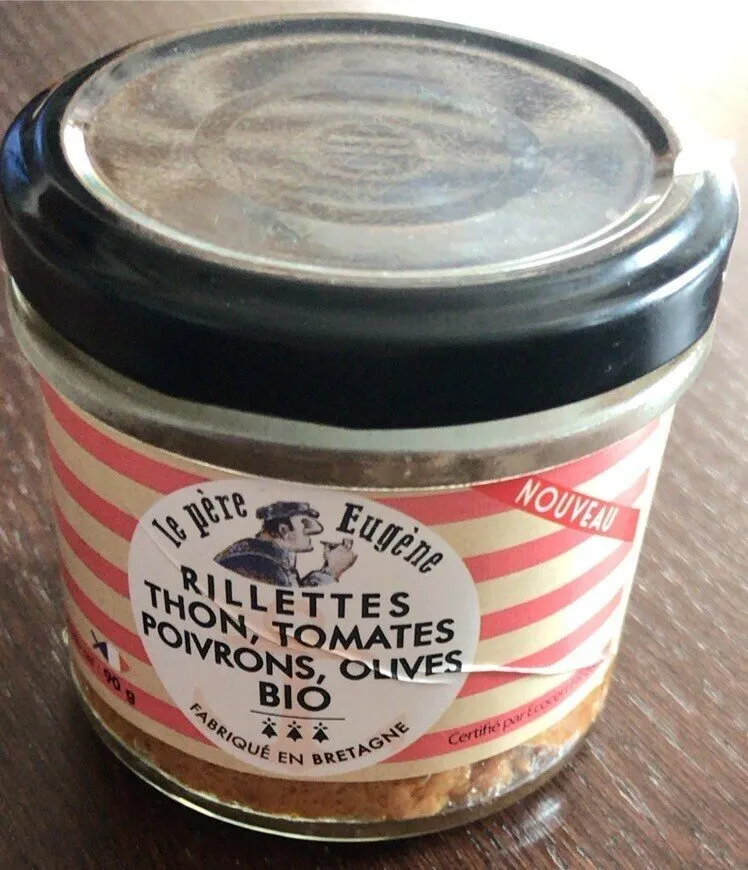 Rillettes thon tomates poivrons olives bio