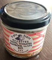 Rillettes thon tomates poivrons olives bio