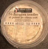 Saint jacques tendre et pointe de citron vert