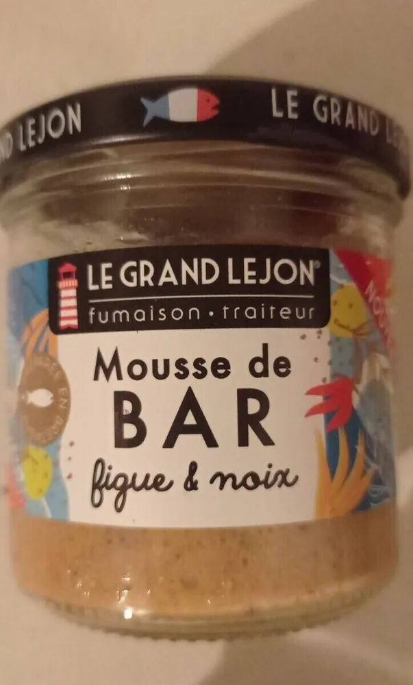 Mousse bar figue et noix