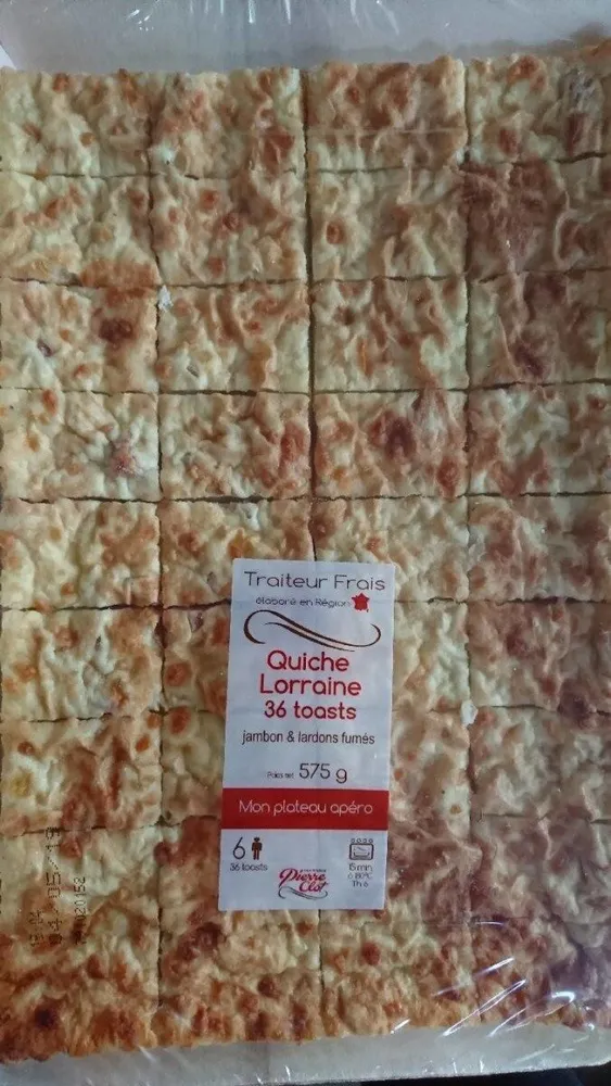 Quiche Lorraine 36 toasts