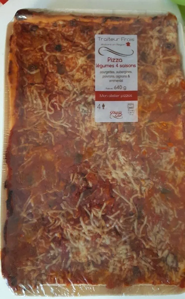 Pizza,  légumes 4 saisons