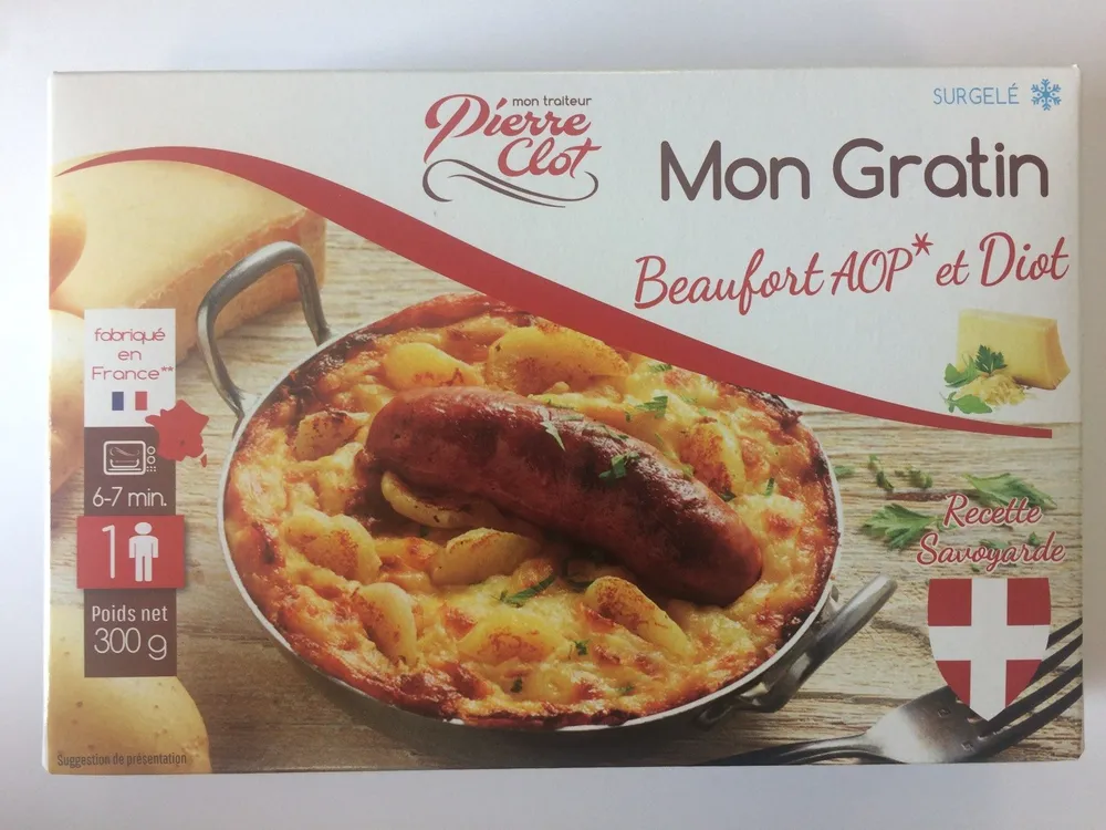 Mon gratin Beaufort AOP et diot