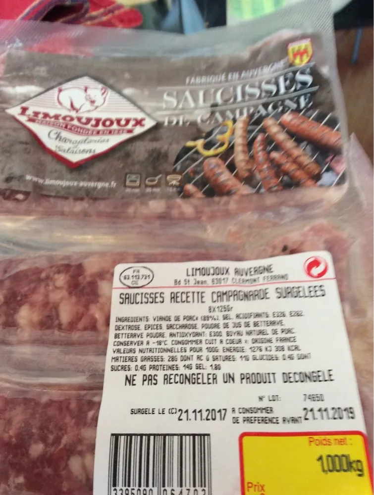 Saucisses de campagne