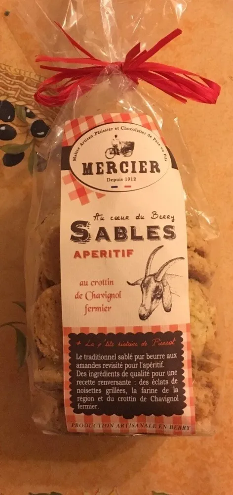 Sablés apéritif au crottin de Chavignol fermier