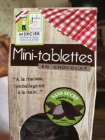 Mini tablettes en chocolat noir