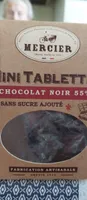 Mini tablette noir sans sucre