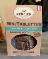 chocolat lait mini tablettes