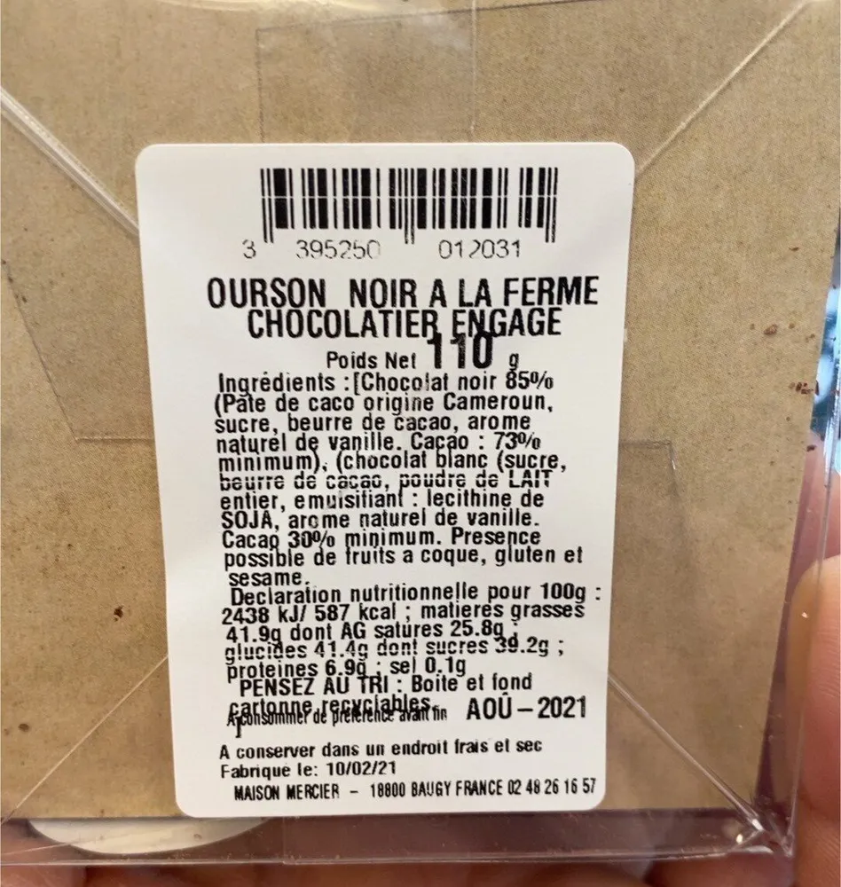 Jules l’ourson noir