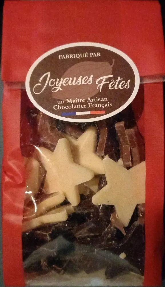 Fritures étoiles de Noël 3 chocolats