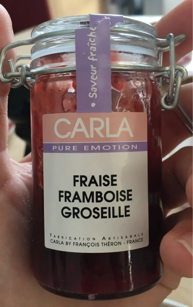 confiture fraise framboise groseille
