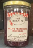 Confiture fraise framboise groseille