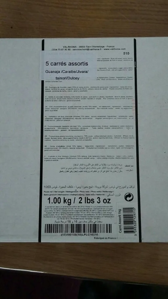 5 carrés assortis