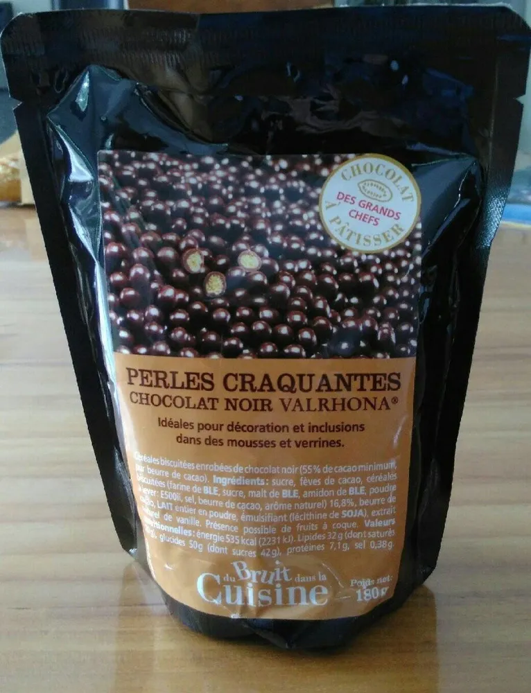 Perles craquantes chocolat noir