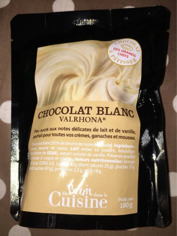 CHOCOLAT BLANC VALRHONA