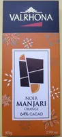 Noir manjari orange 64% cacao