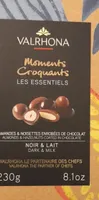 Moments croquants amandes & noisettes enrobées de chocolat