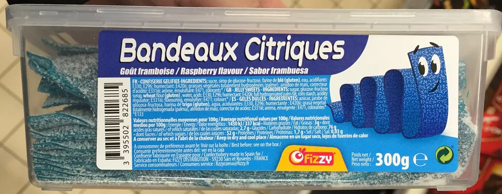 Bandeaux citriques goût Framboise