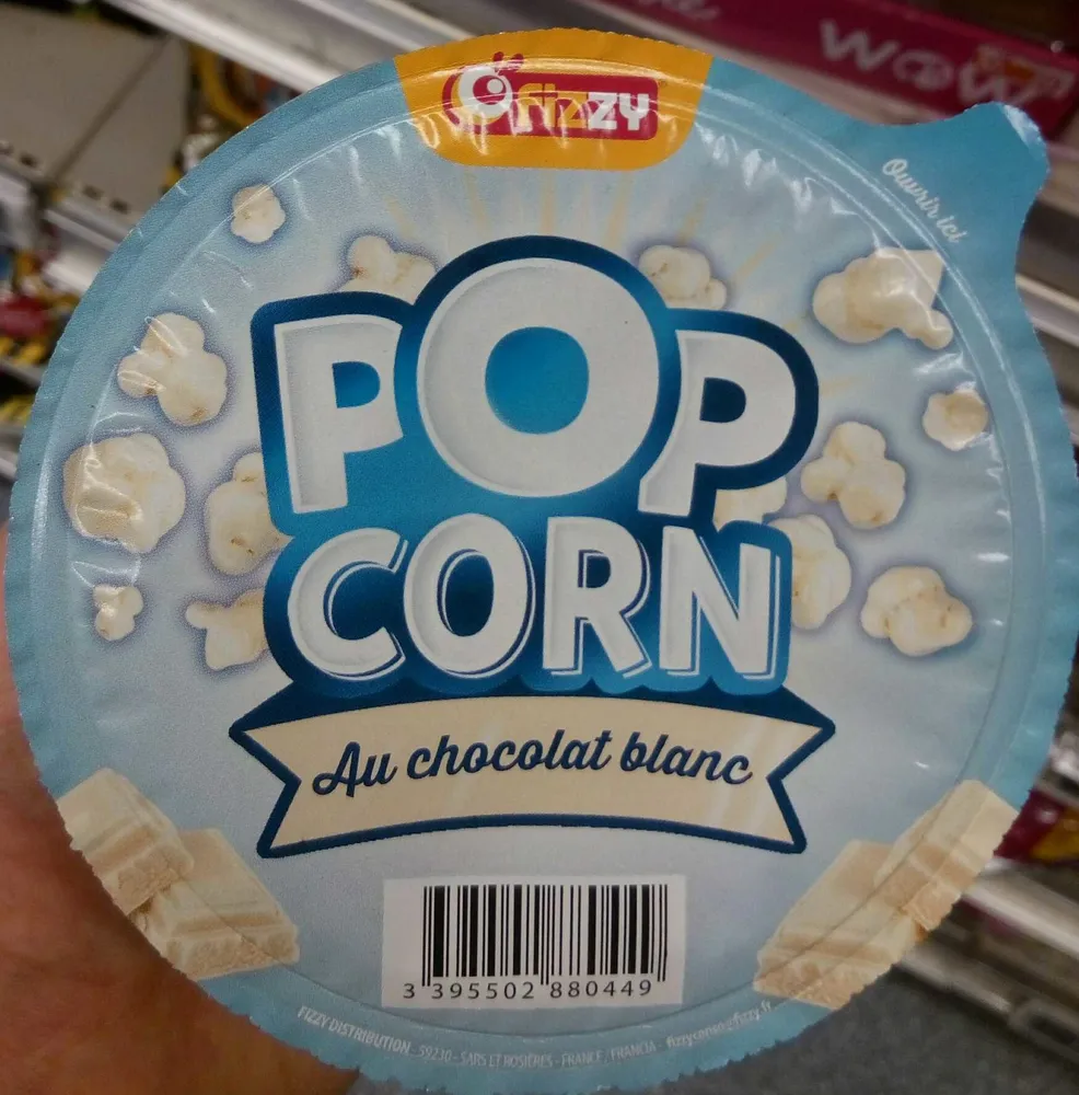 Pop Corn au chocolat blanc