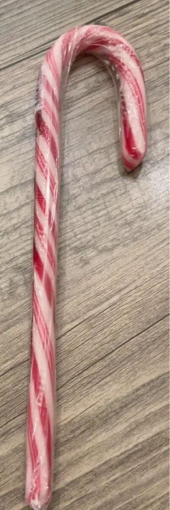 Zuckerstange mit Minzegeschmack