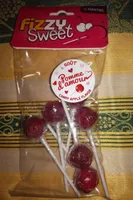 Sucette pomme d'amour fizzy