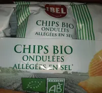 Chips bio ondulées allégées en sel