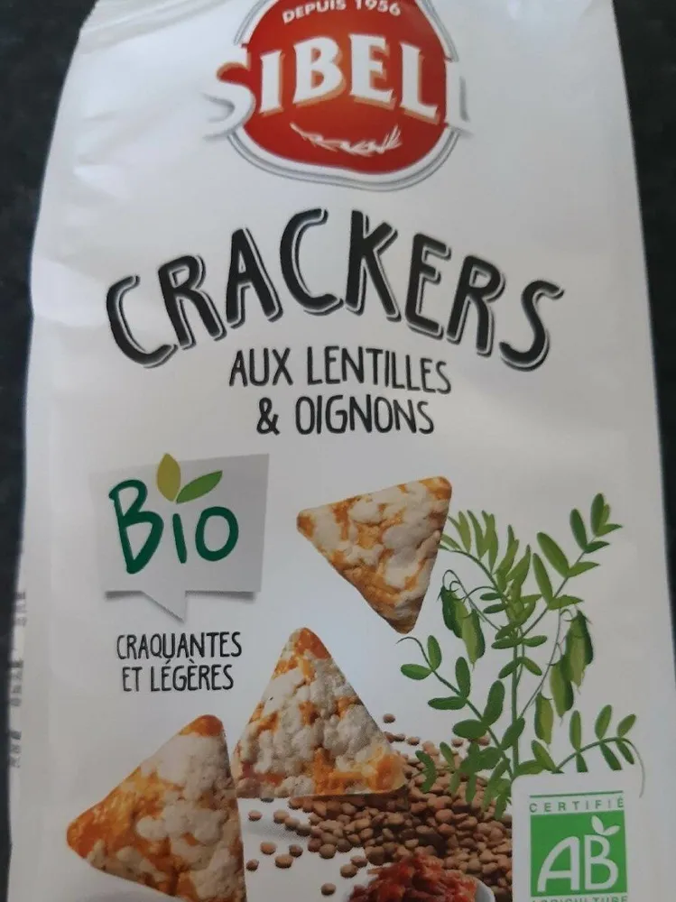 CRACKERS aux lentilles et oignons