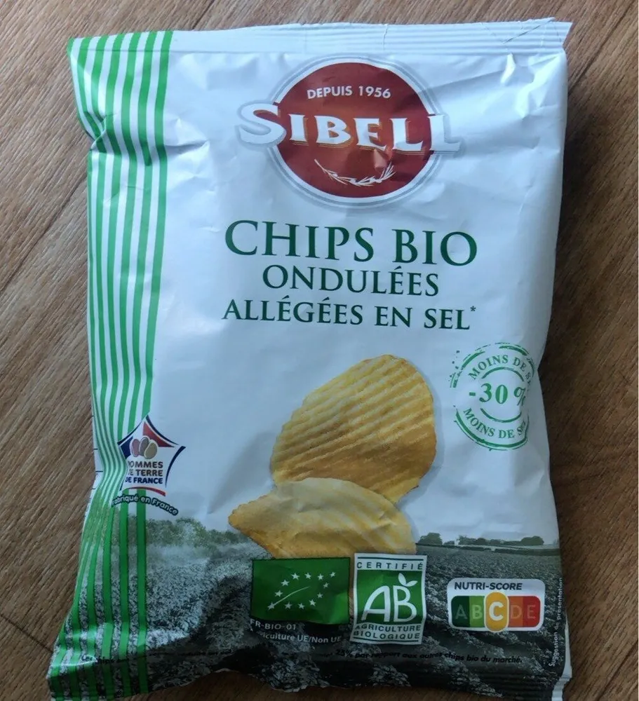 Chips bio ondulées