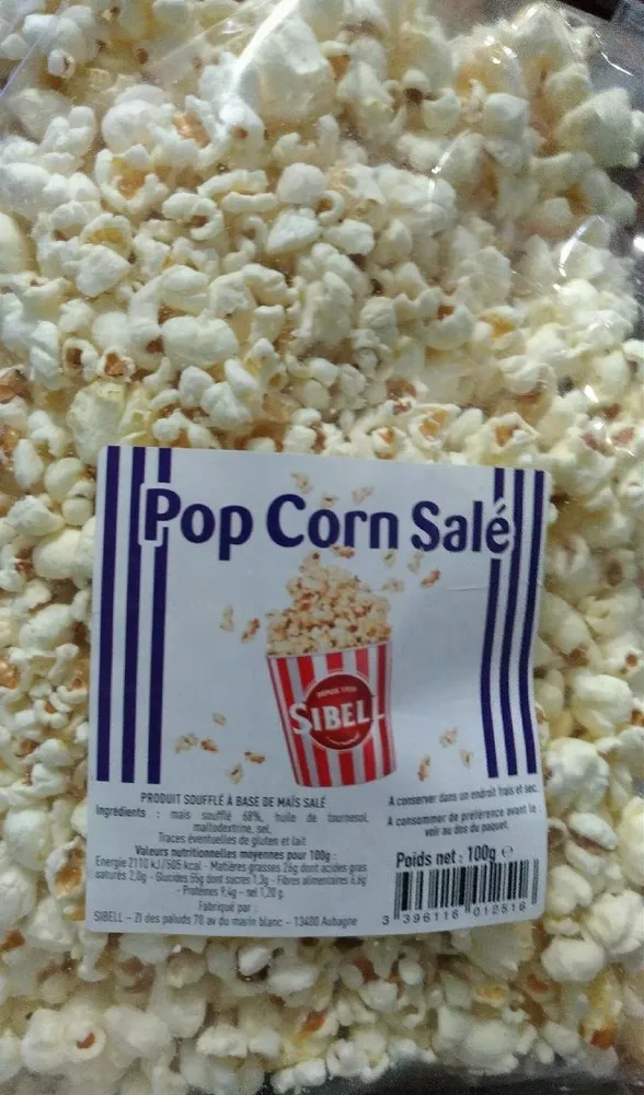 Pop corn salé