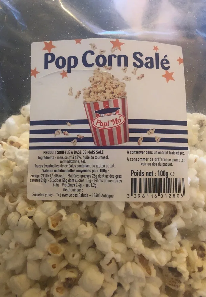 Pop corn salé