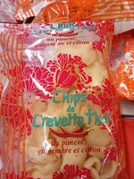 Chips de Crevette Thai au piment, gingembre et citron