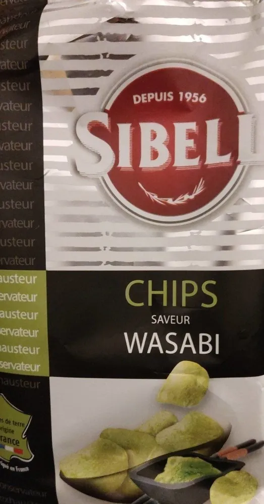 Chips saveur wasabi