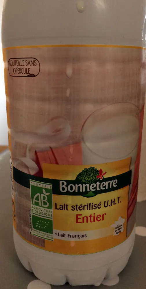 Lait stérilisé UHT Entier