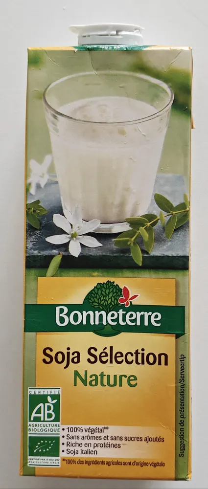 Lait de soja sélection nature