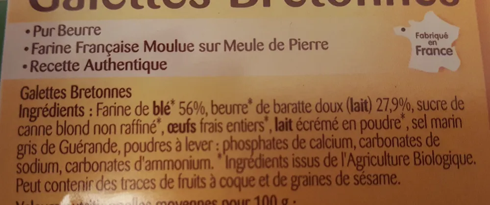 Galettes Bretonnes Pur Beurre