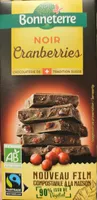 Chocolat noir cranberries