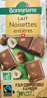 Lait noisettes entières