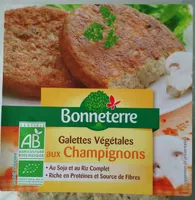 Galettes végétales aux champignons