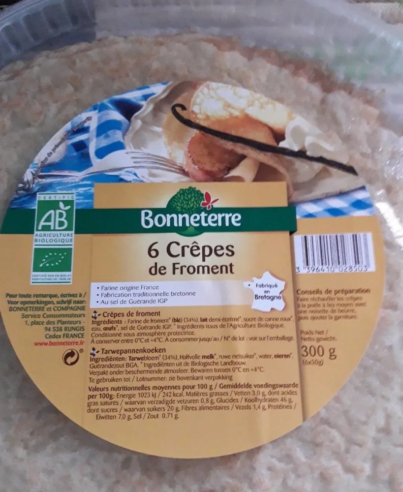 6 crêpes de froment