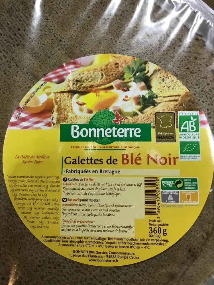 Galettes de ble noir