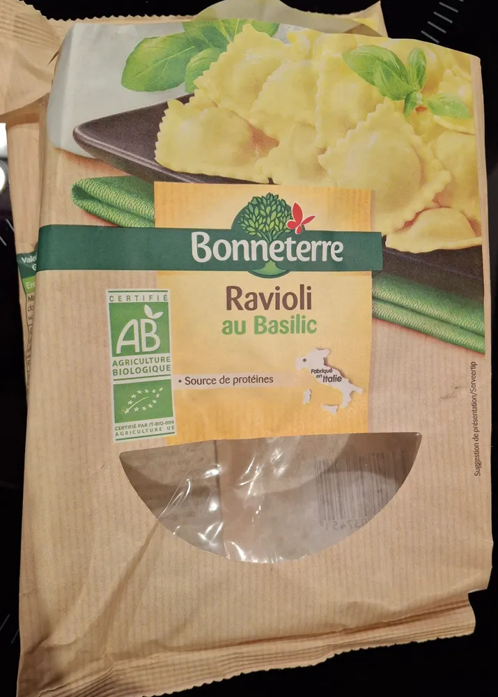 Ravioli Fromages et Basilic